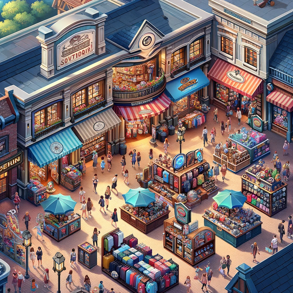 Park's souvenir shops filled with gifts